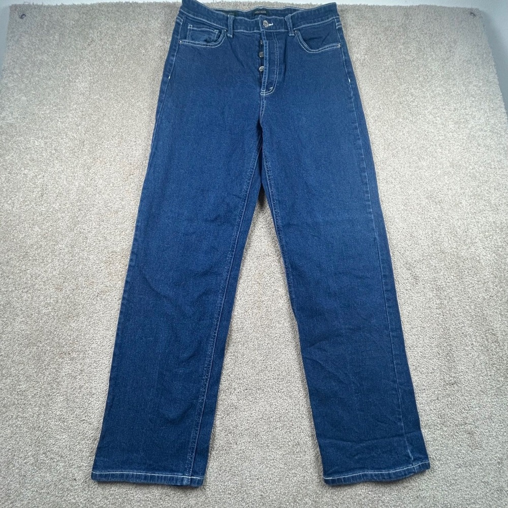 Wild Fable Womens Super High-Rise Straight Leg Jeans Dark Wash Blue Size 12